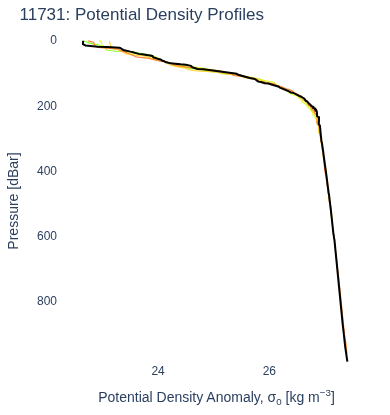 Potential Density Profiles