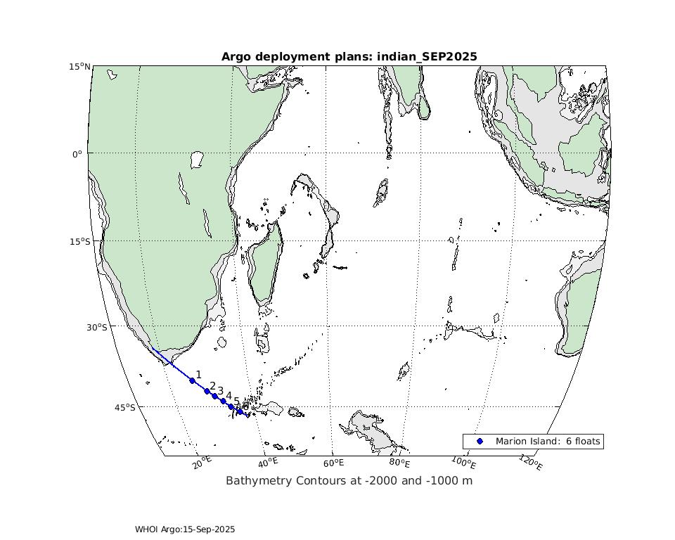 Current WHOI Indian Planned Deployment Map